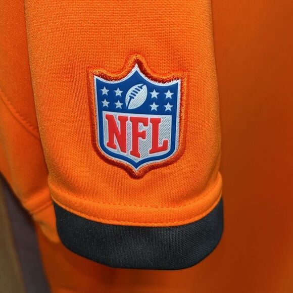 Orange Nike Dri Fit Cleveland Browns Helmet 100% Polyester Golf Polo Shirt L - Picture 6 of 6